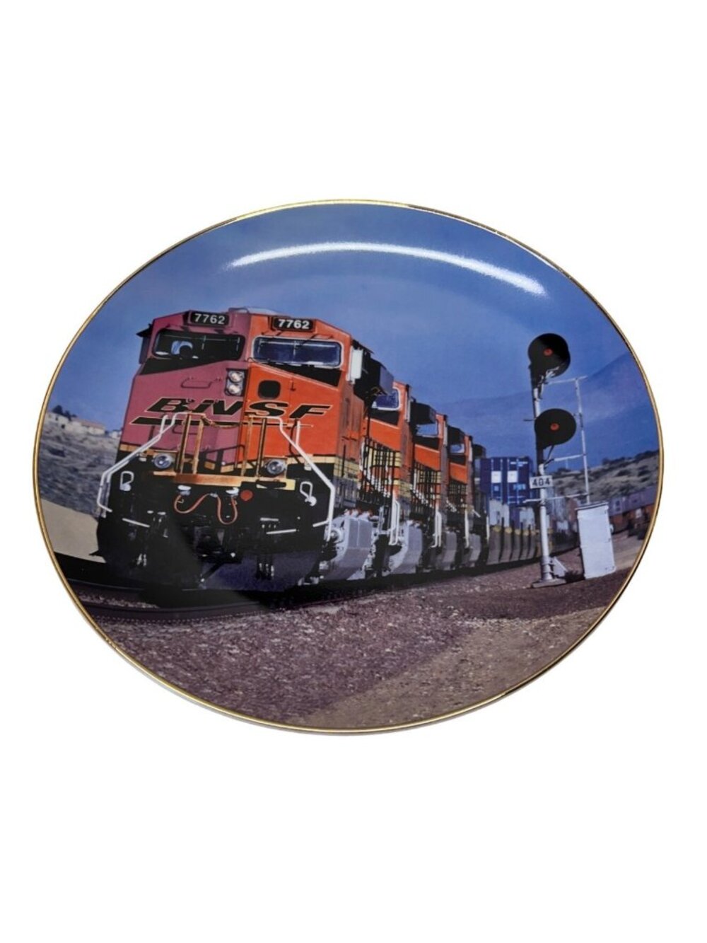 BNSF Railway 10 Years and Rolling Collectible Injury Free Plate David Busse